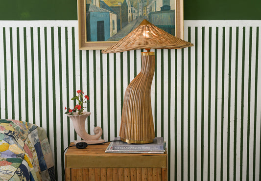 Rattan "Shroom" Table Lamp