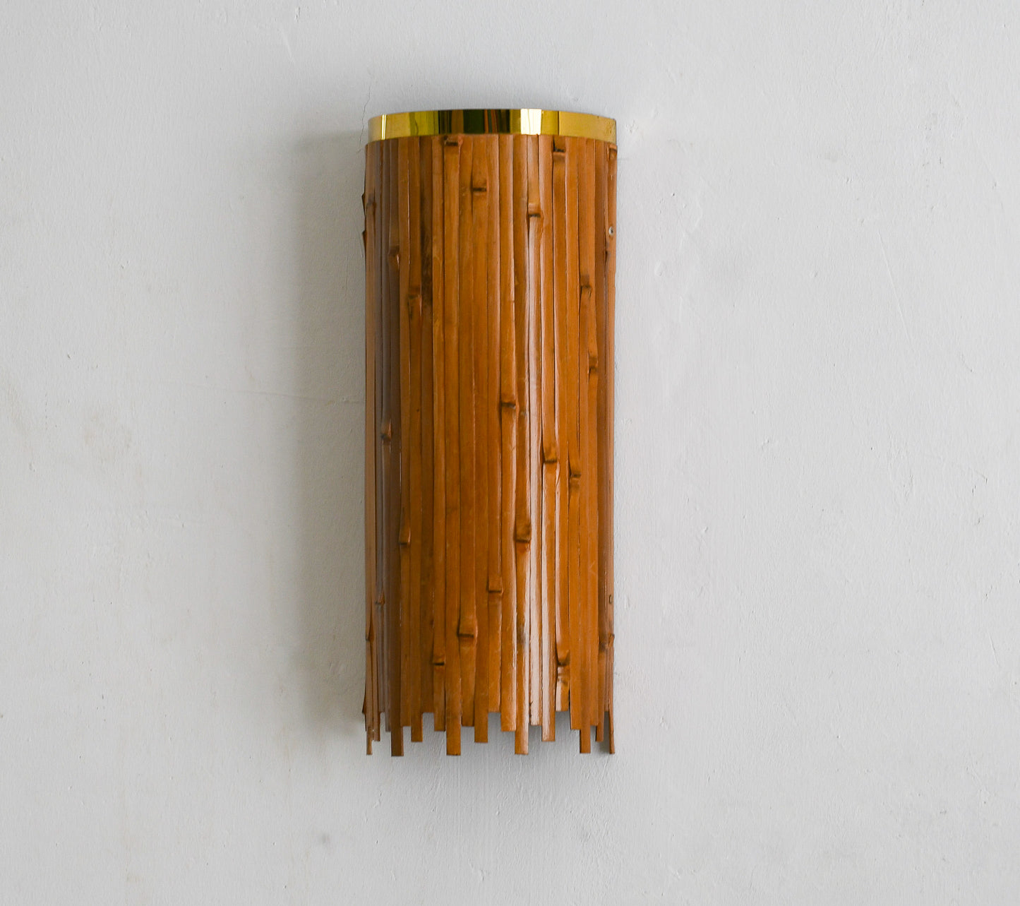 Upside Downward Bamboo Wall Lamp