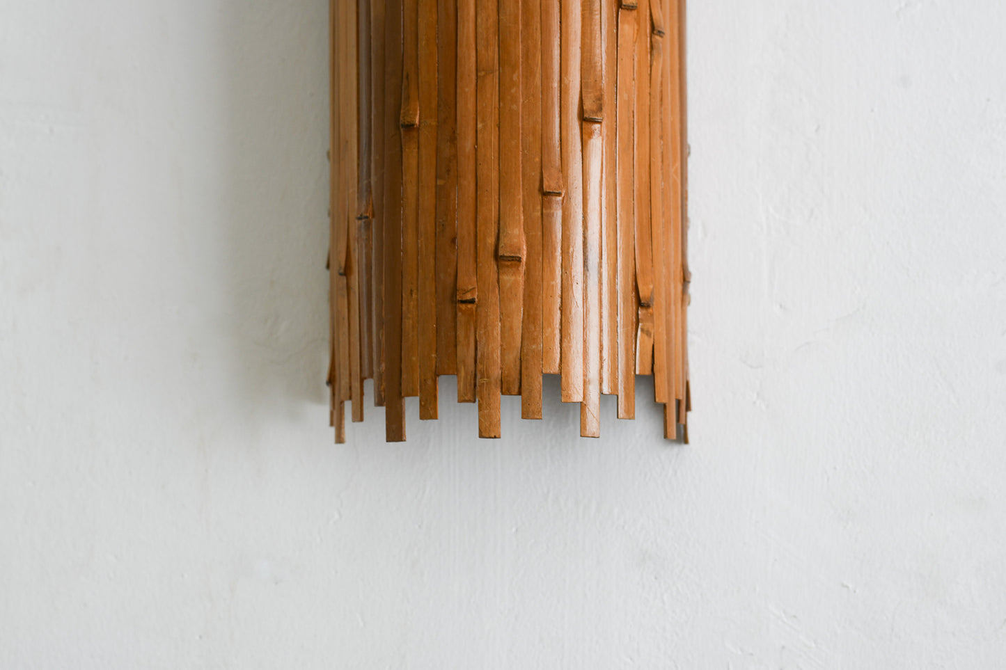 Upside Downward Bamboo Wall Lamp