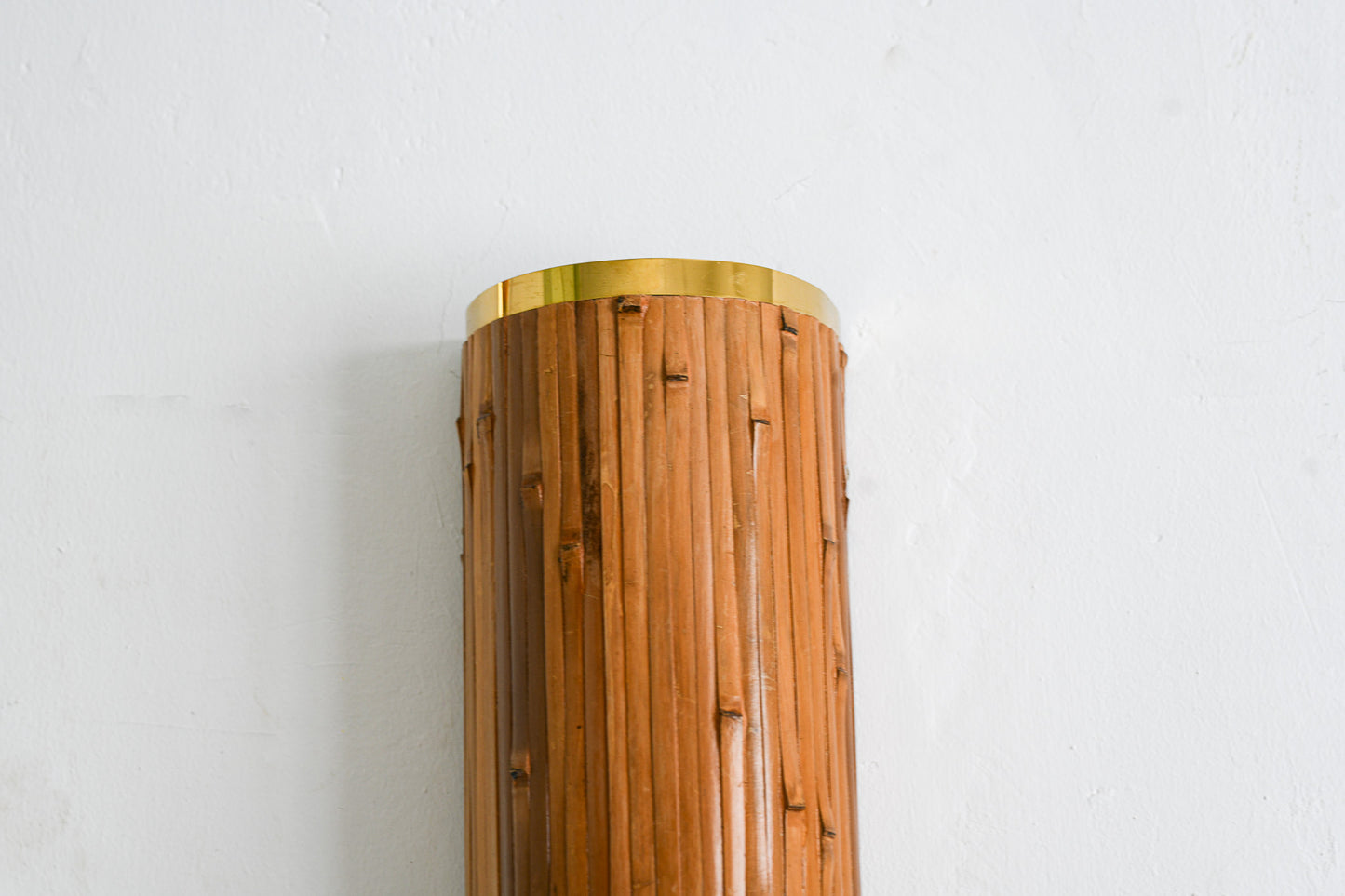 Upside Downward Bamboo Wall Lamp