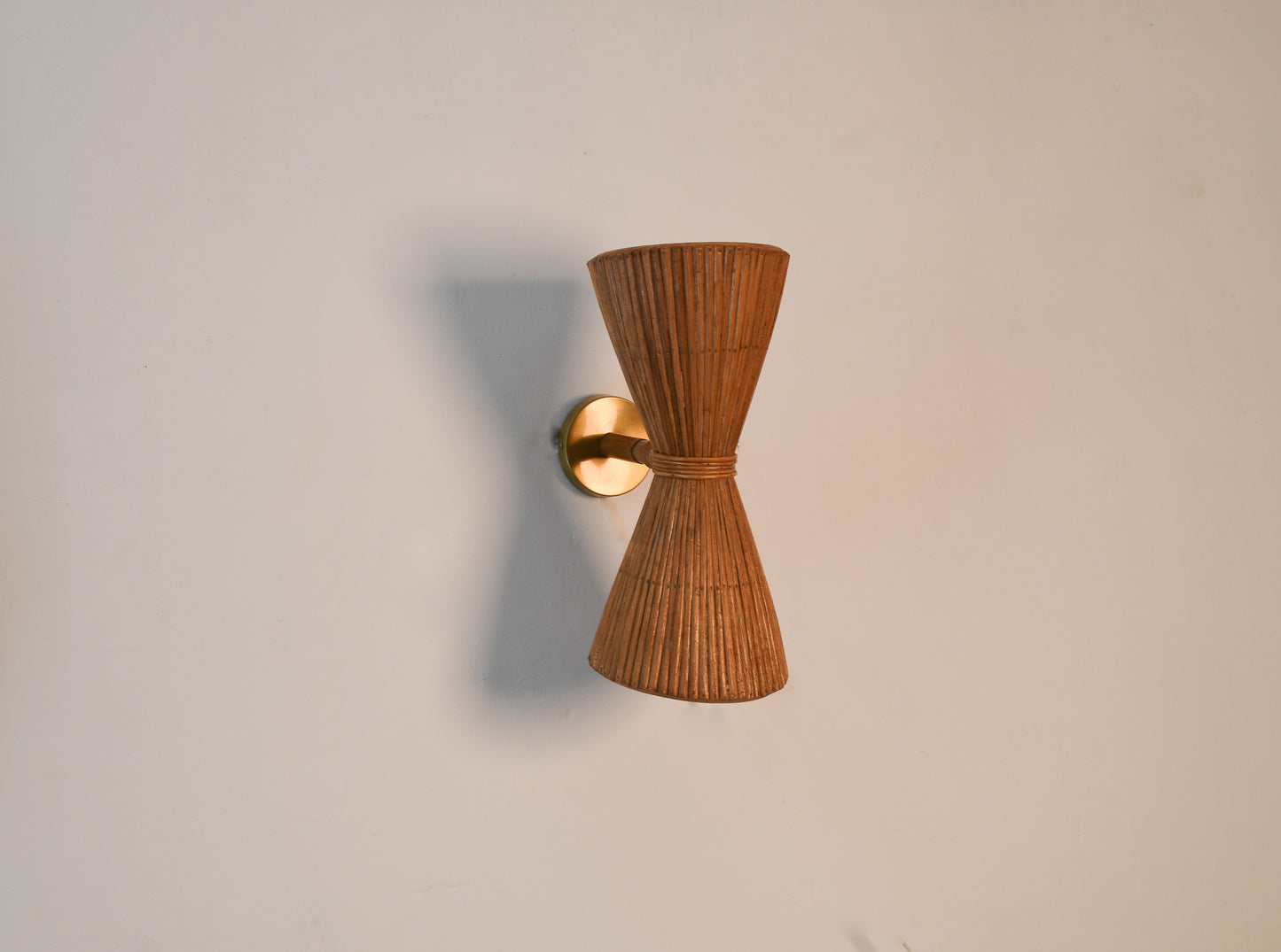 Up Down Interior Rattan Wall Lamp