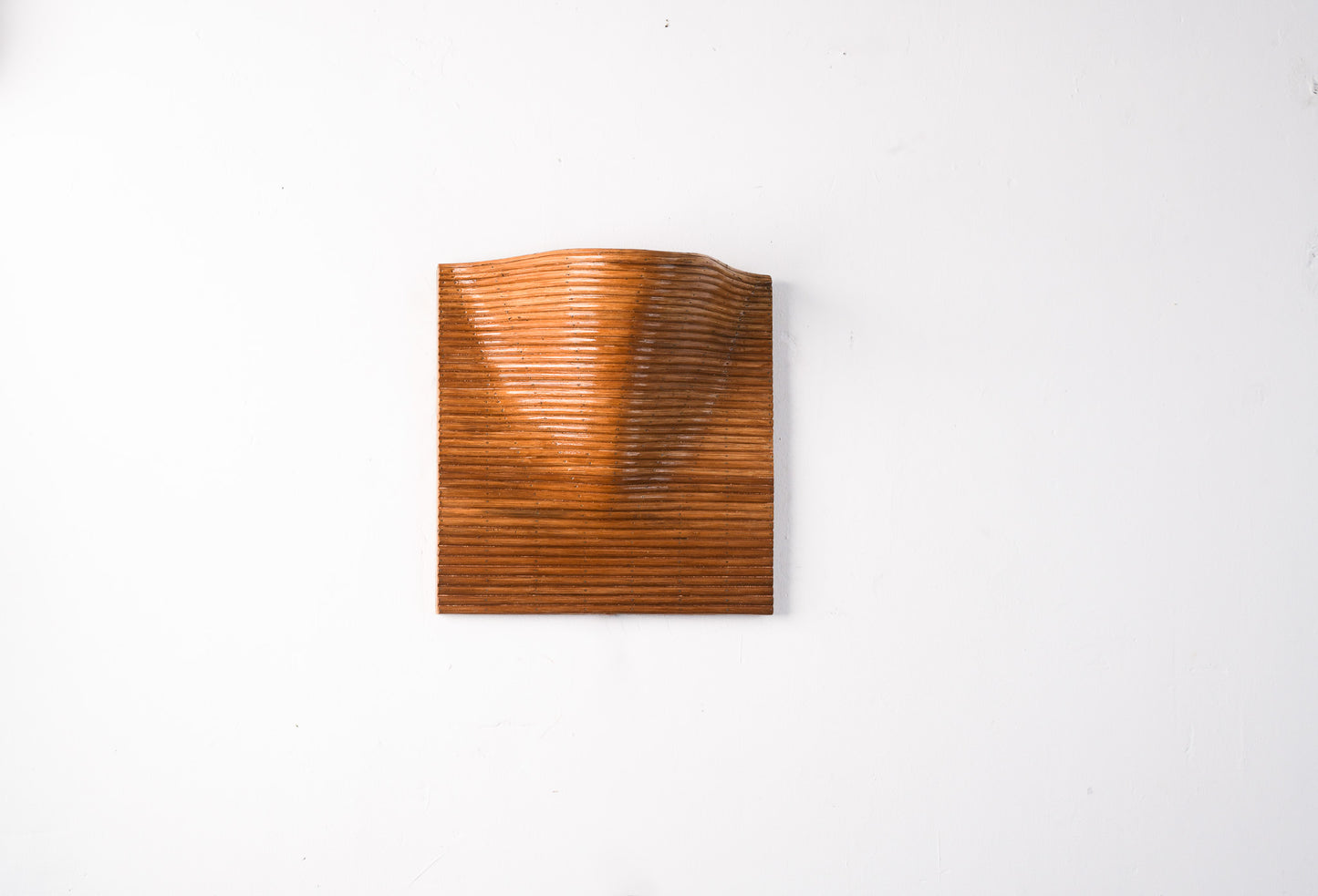 Sculptural Curved Pencil Reed Wall Lamp