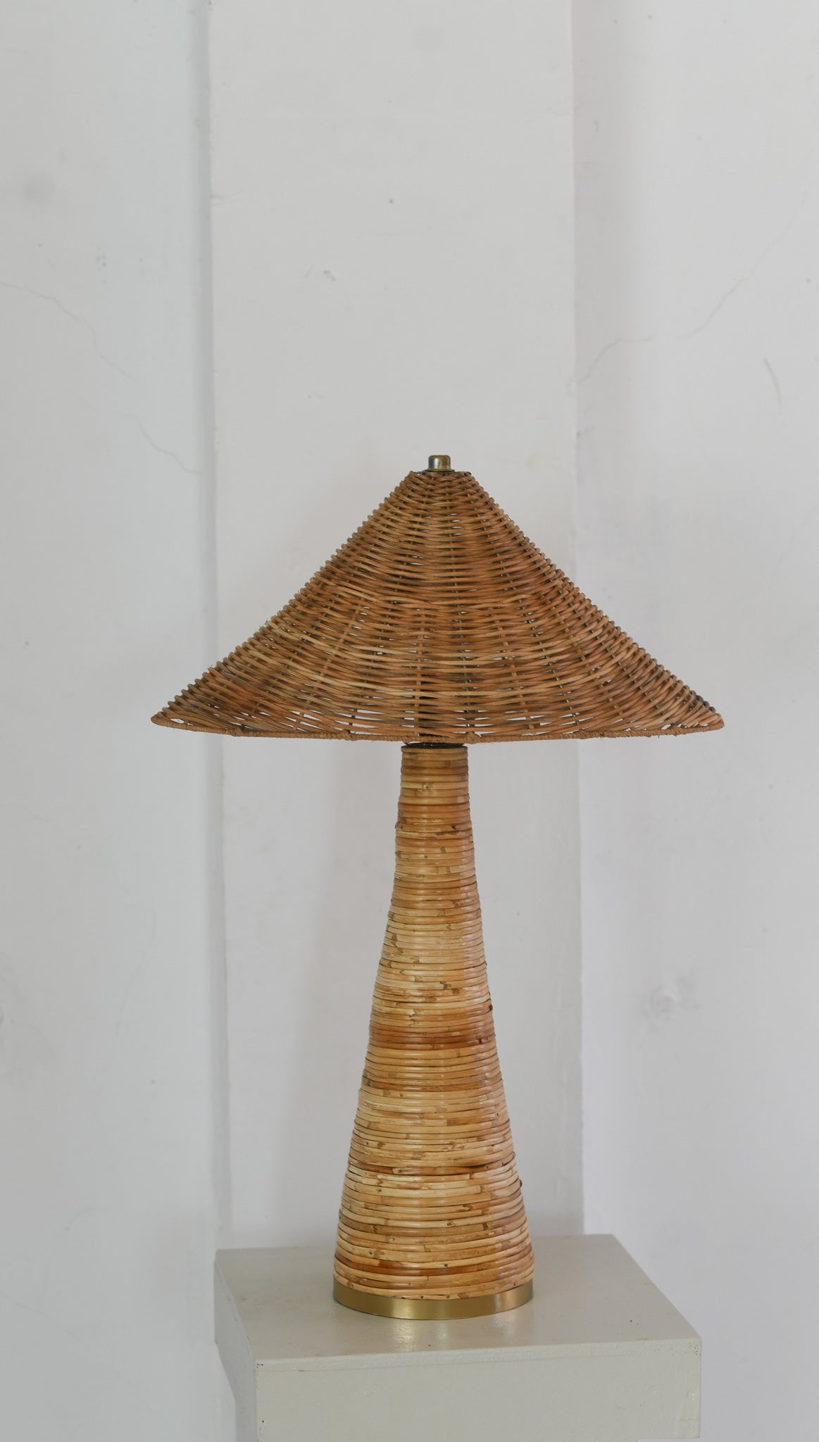 Shroom Rattan Table Lamp 002