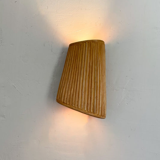 Pair of Upside Downward Pencil Reed Wall Lamp