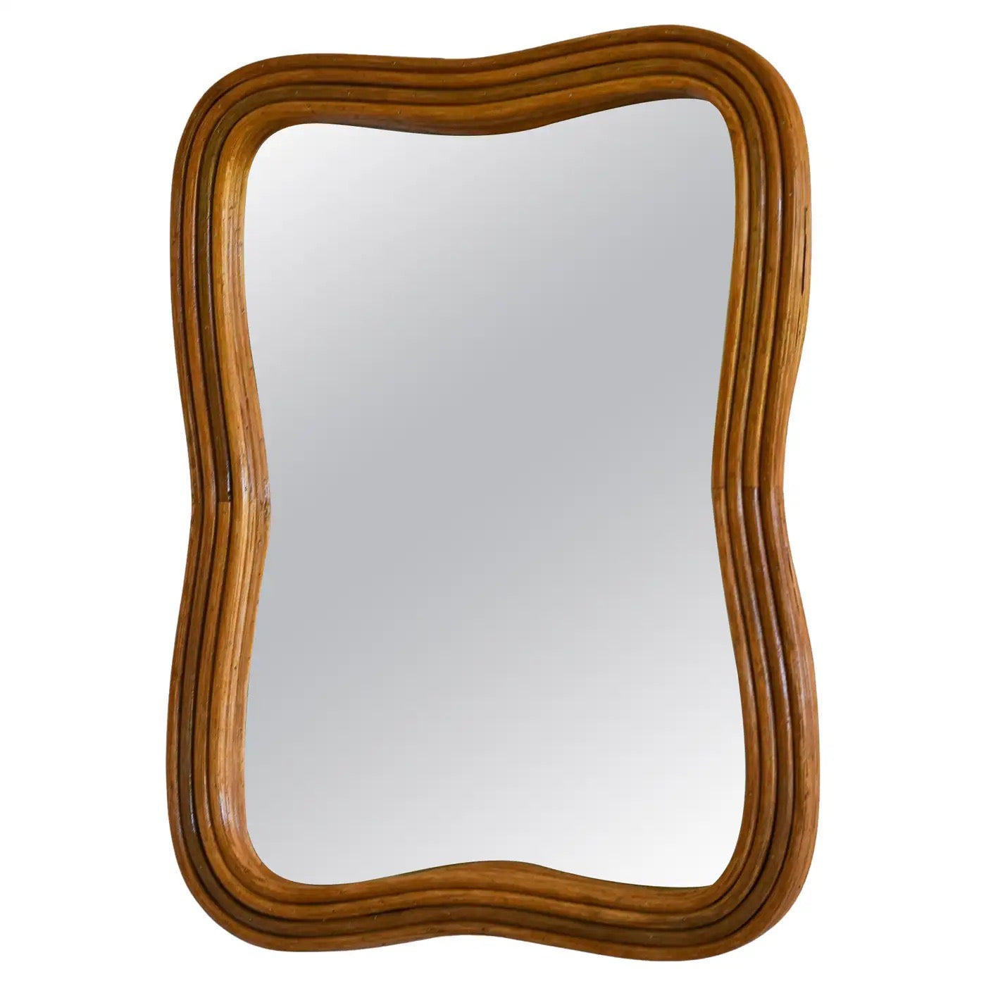 Rectangular Rattan Wall Mounted Mirror